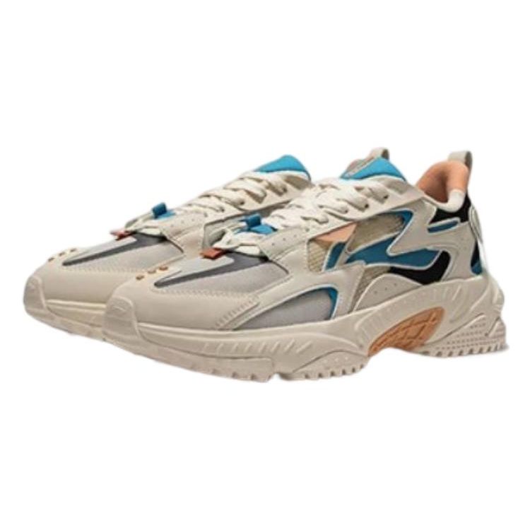 Li Ning Yue Chuan Shock Absorbing Non-Slip Wear-Resistant Low-Top Sports Casual Shoes Men Sneakers Gray AGCS089-1