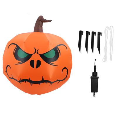 Inflables de Halloween Calabaza Ojos Verdes Luces LED Incorporadas Decoraciones de Calabaza de Halloween para