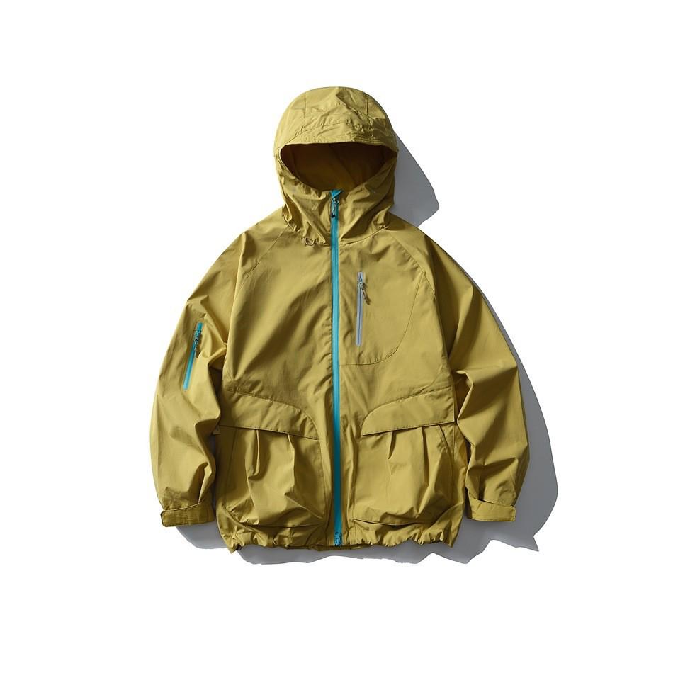 BLACKARMADA Waterproof Hooded Mountaineering Jacket - Three-Proof Outdoor Wear for Men and Women 