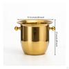 Ice Vessel with Handles Double-Handled Champagne Rust-Resistant for Hosts