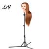 Hair Styling Mannequin Tripod 1.6M Metal Head Stand Height Adjustable Wig Salon Equipment FoldableWig Holder for Cosmetology Hairdressing Training