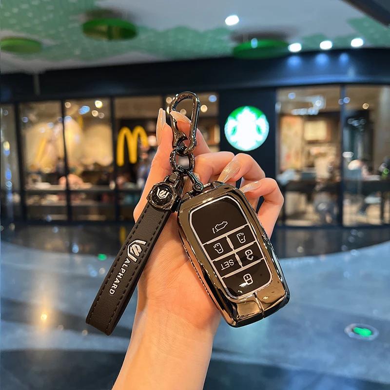 

Toyota Sienna Key Case 5 6 Button Hybrid Vehicles Alphard Land Cruiser 200 Key Cover Fob Holder Keyring