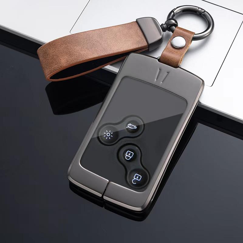 Car Key Case Cover For Renault Koleos Kadjar Captur Megane Talisman Espace Clio Zoe Scenic 4 Arkana Dacia Sandero Auto Key Bag