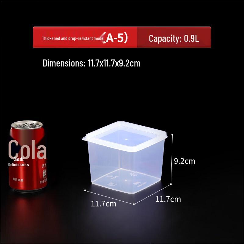 ZISIZ Plastic Food Storage Container for Commercial Refrigerators