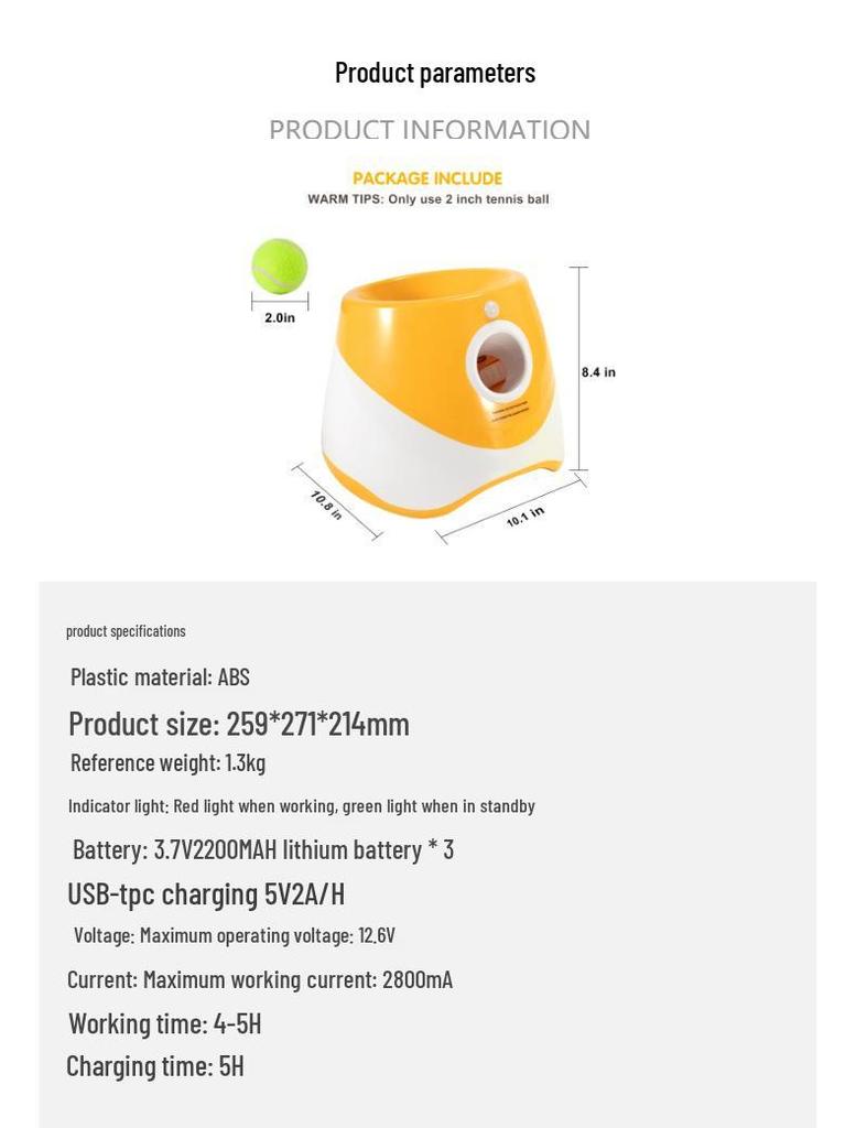 Automatic Pet Tennis Ball Launcher: Dog Walking Toy