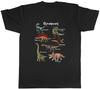 Collection of Dinosaurs T-Rex Triceratops Raptor Mens T-Shirt Tee Gift Top