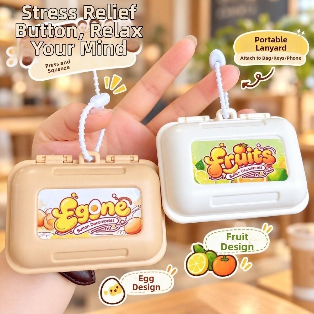 Fruits Egg Button Clicker Creative Funny Fidget Toy Venting Toys Sensory Clicker Toys Kids Toy