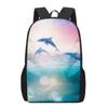 Dolphin Ocean Animal Print Children School Bag Girls Boys Casual Backpack Student Schoolbag Teenager Daily Storage Rucksacks