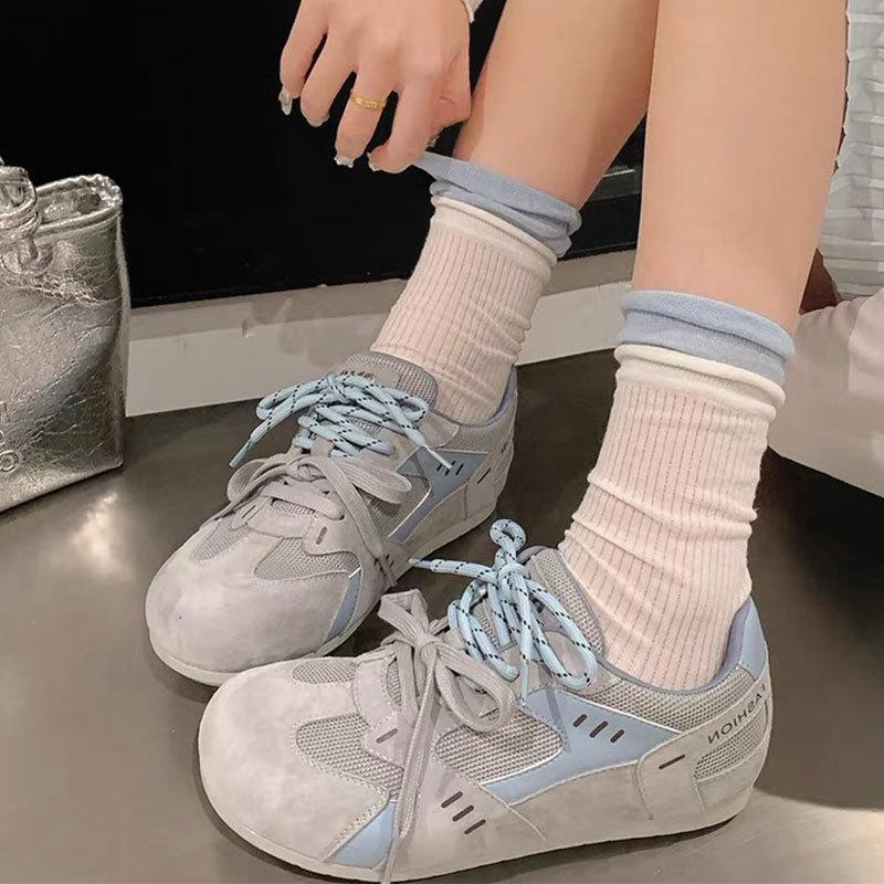 

Ретро универсальные туфли Форрест Гамп модная цветовая гамма повседневные кеды женские весенние новые на плоской подошве с внутренней танкеткой немецкие тренировочные 40