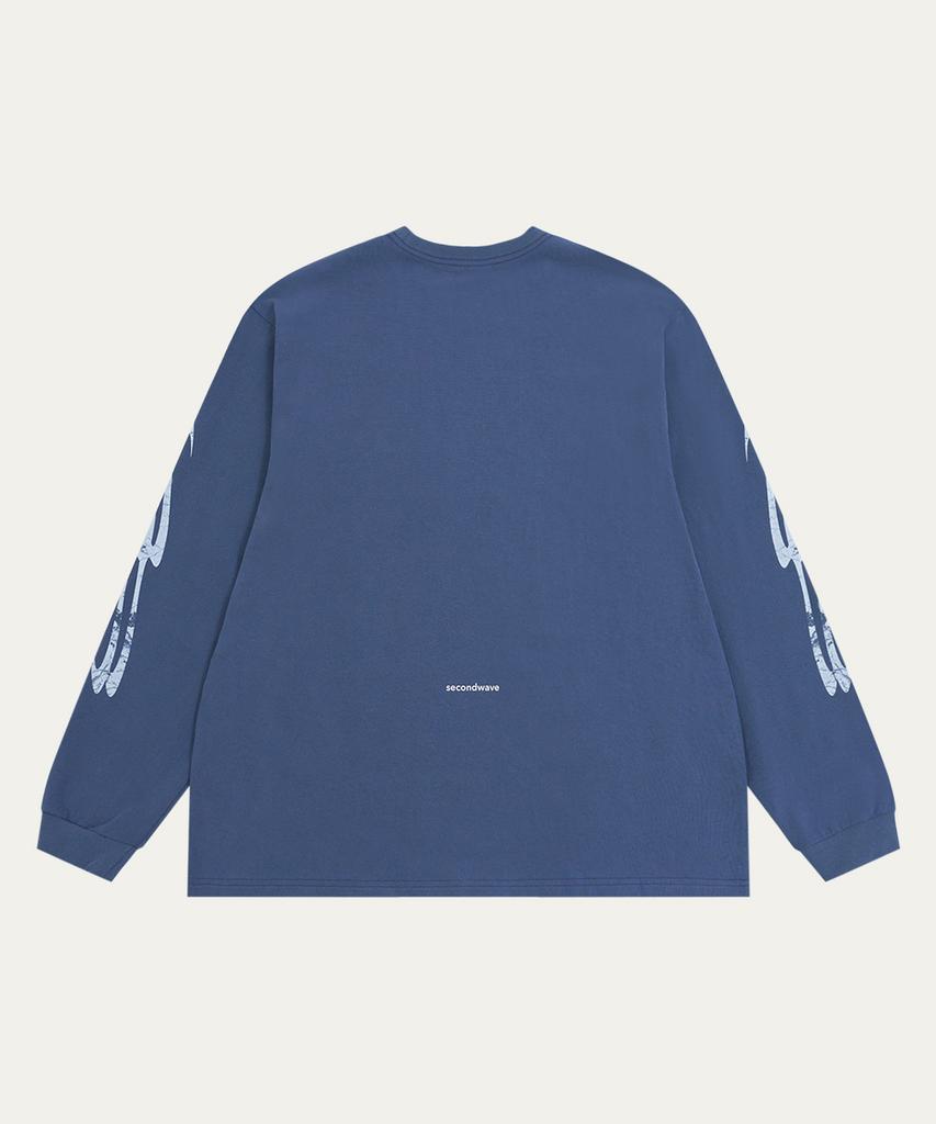 Sekeondeuweibeu Crack Tee [Navy]