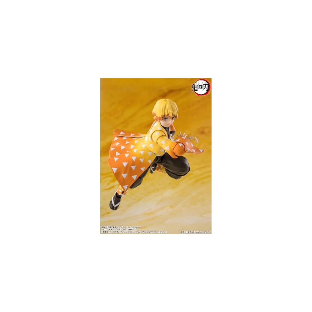 TAMASHII NATIONS S.H. Figuarts Demon Slayer Zenitsu Agatsuma 140mm PVC ABS Action Figure