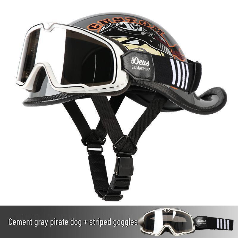 G3F Retro Japanischer Aufgebogener Heckhelm: Herren- & Damen-Cruiser-Helm für Radfahrer