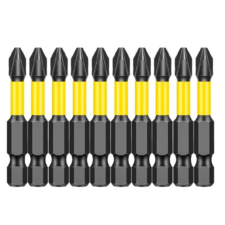 10Pcs Crossing Head Screwdriver Bit Set for Electrician 1/4inch Hexagonal Shank Magnetic Crossing Screw Driver Attachment