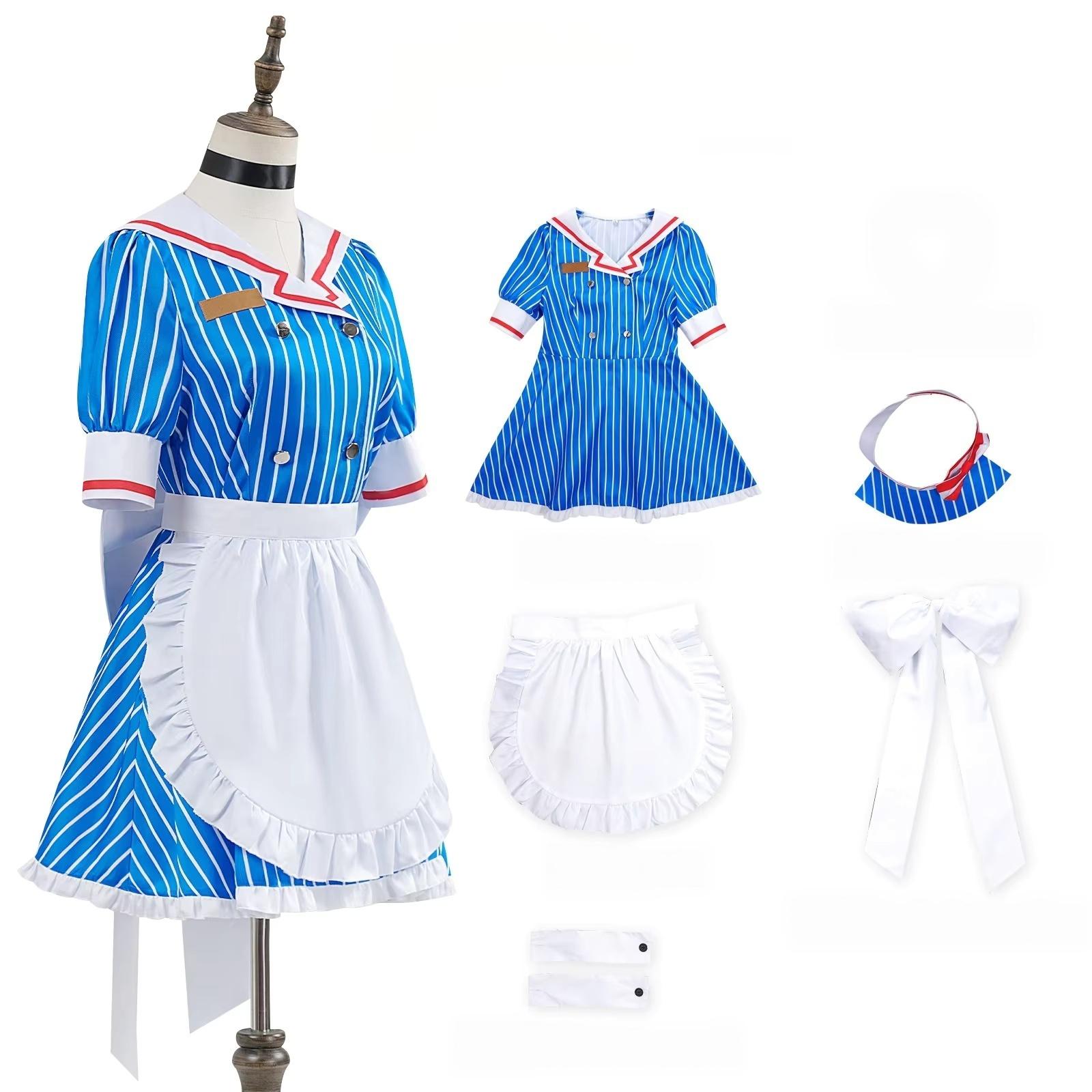 Anime Kasane Teto Mesmerizer Uniform Cosplay Kostuum Pruik XS