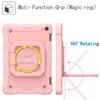 360 Rotating Case for Amazon Fire HD8 Plus 2020 10th Generation Handle Grip Stand Cover Shockproof Shoulder Strap Kids Funda # R