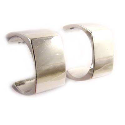[L7934] - Silver 'Choréographie' Hoop Earrings Ø 18 Mm