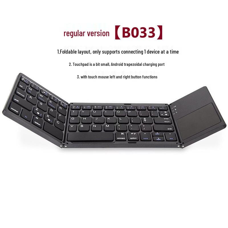 OLOEY Tri-Fold Bluetooth Touch Keyboard