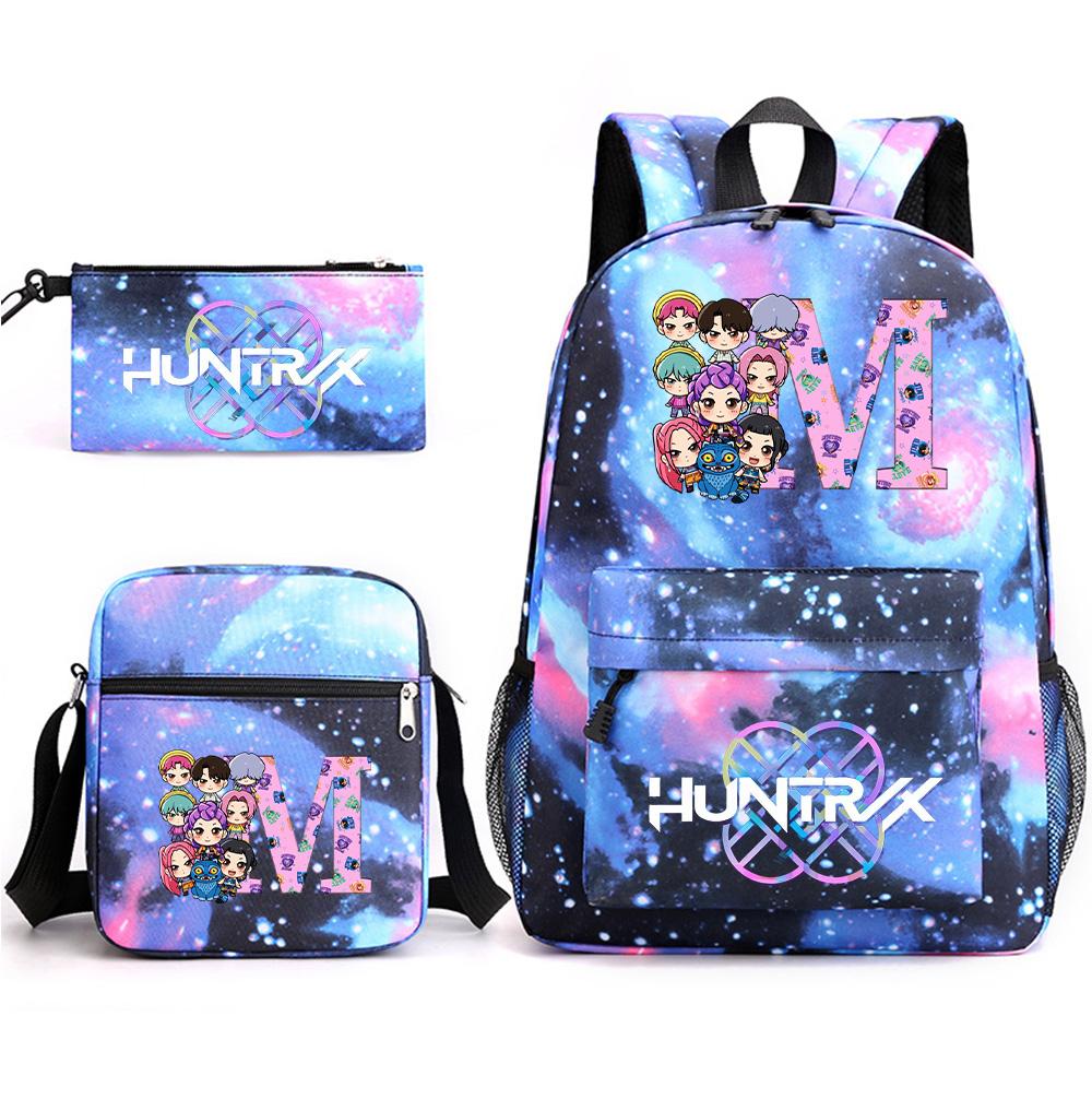 3 Stück/Set Rucksack mit 26 englischen Buchstaben bedruckt mit Umhängetasche Federmäppchen für Teenager Schüler Junge Mädchen Schultasche Große Kapazität Buchrucksack Kindergeschenk