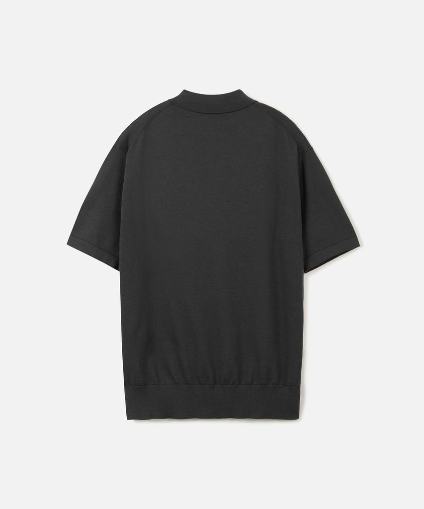 247Silijeu Supima Cotton Collar Half Knit Dark Gray (A Type)