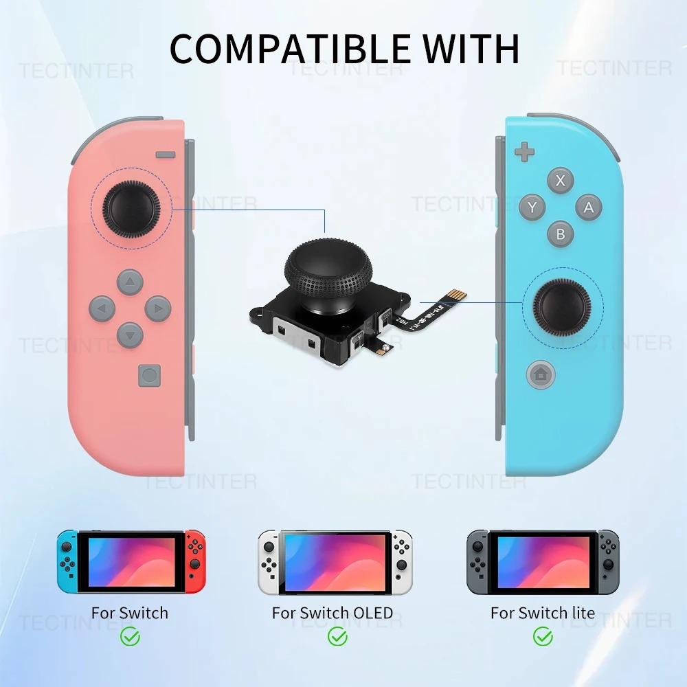 2/4Pcs Hall Effect Joystick Replacement for Nintendo Switch/Lite/OLED Joypad 3D Analog ThumbStick Repair Parts Accessories