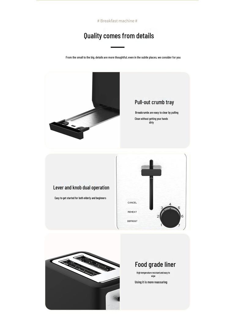 Smart Toaster: Automatic & Efficient Sandwich and Bread Toaster, Saves Time and Effort