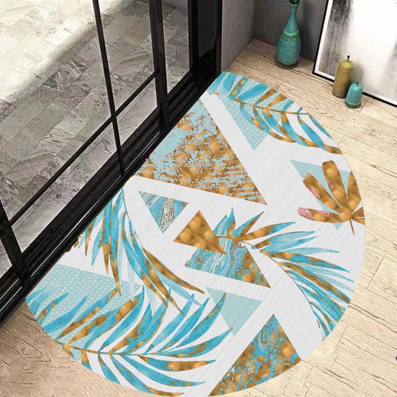 Semi Circular Floor Mat Entrance Door Mat Nordic Minimalist Entrance Carpet Bathroom Anti Slip Mat
