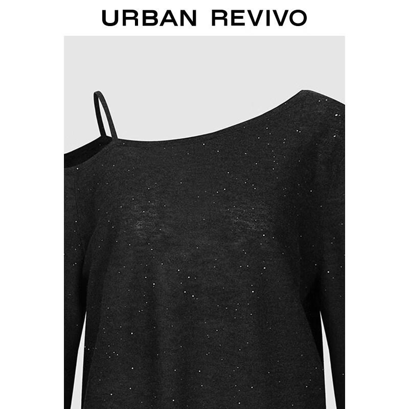 UR Women's Asymmetric Sequin Knit Sweater