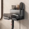 Hair Dryer Holder Wall Dryer Cradle Straightener Stand Hairdryer Organizer Box Toilet Blower Holder Shelf Bathroom Accessories