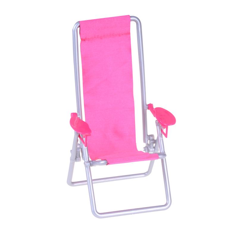 Doll Accessories Mini Furniture Folding Beach Chair Kids Toy