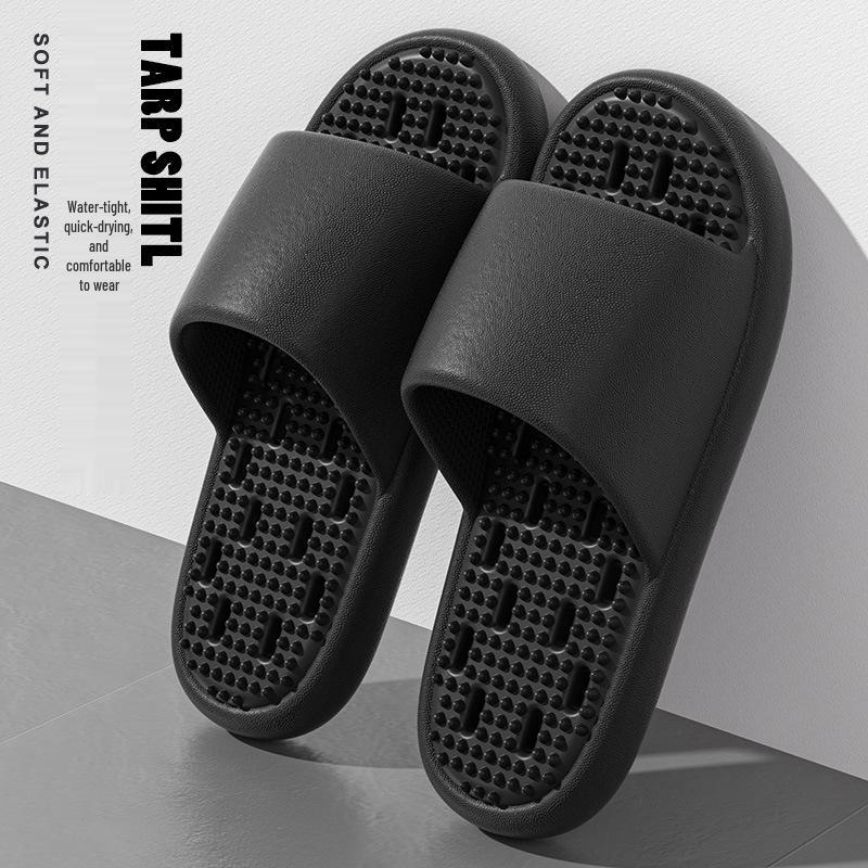 EVA Silent Non-Slip Shower Sandals: Men's & Women's Breathable Leak-Free Slippers