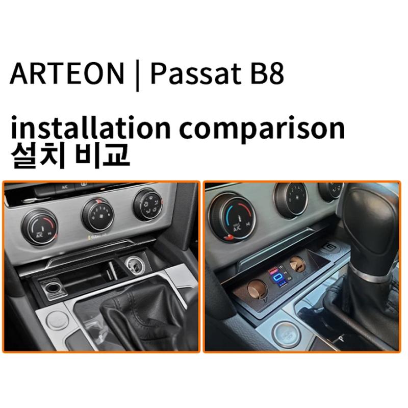 New 120W For VW Passat B6 B7 CC R36 Car Charger Cigarette Lighter Multifunctional USB Type C Fast Charging Volkswagen Accessorie