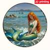Vintage Mermaid Aluminum Wall Art Home Cafe Decor Halloween Gift