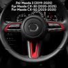 Top Suede Trim LHD RHD Sticker For Mazda 3 Axela -2024 2025 CX30 CX-30 -2025 CX50 CX-50 -2025 Car Steering Wheel