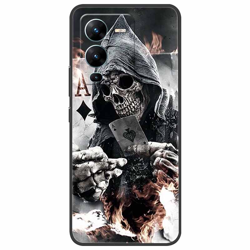 For Vivo V25 Pro Case V2158 Soft Silicone TPU Phone Cover For Vivo V25 Pro 5G Case Shockproof Capa V 25 Pro V25Pro Coque Cool