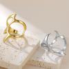  Butterfly Bow Rings for Women Aesthetic Geometric Adjustable Open Ring Stainless Steel Waterproof Jewelry Party Gifts