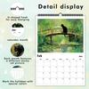 1 st, 2026 Kalender med kattema i Van Gogh-serien, 12 unika mönster, Väggkalender, Födelsedag, Jul, Nyårsgåva
