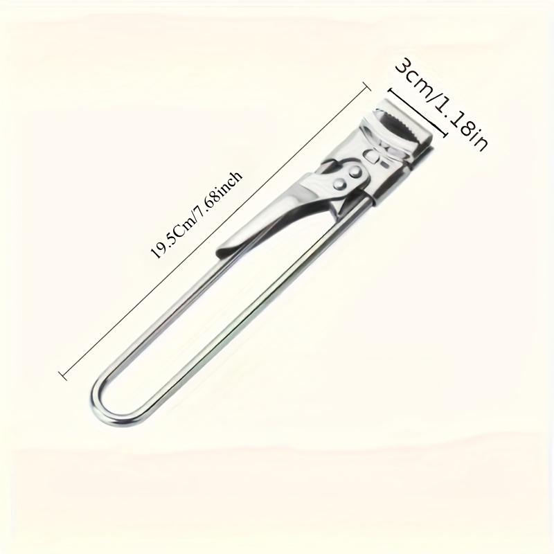 

Heavy-Duty Stainless Steel Manual Can Opener, One-Handed Jar Bottle Tin Opener with Ergonomic Handle, Easy Kitchen Tool