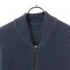 Crepuscule Made In Japan Long Sleeve Cotton Knit Jacket 1 Blue Sweater Men's Used