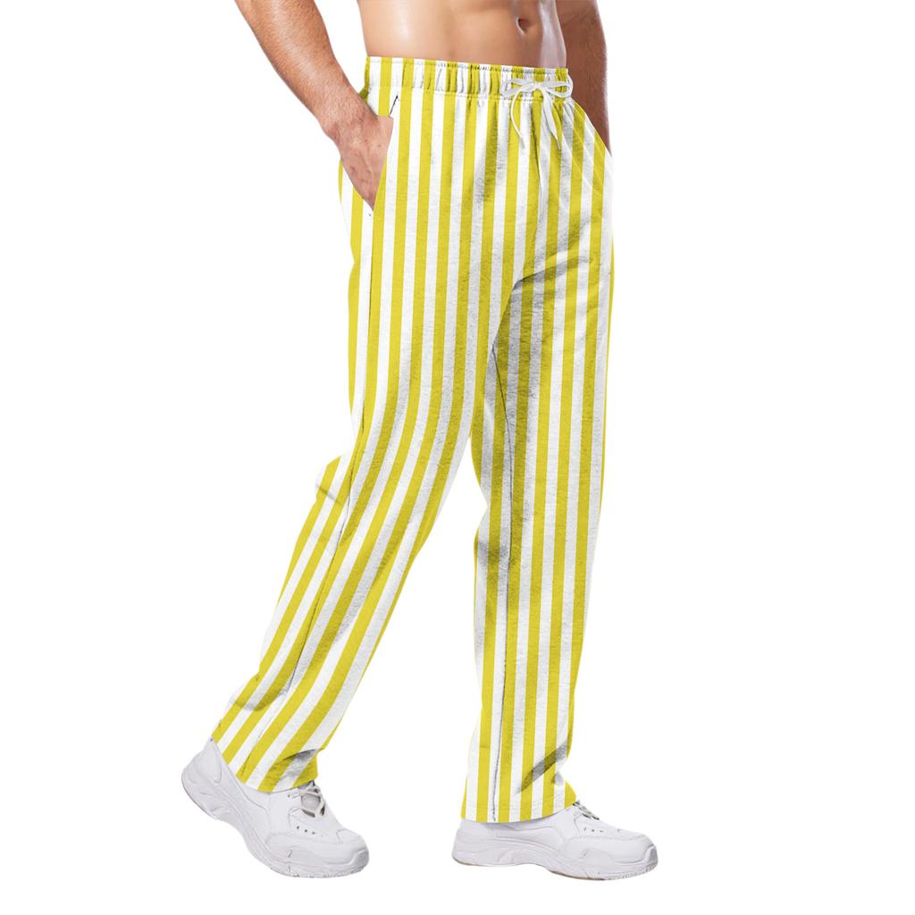 Men's Relaxed-Fit Casual Sweatpants With Stretch Waistband And Drawstring Yoga Pants