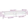 VidaXL Support de moniteur blanc 100x24x16 cm bois d'ingénierie, supports de moniteur double, support pour écran 854724