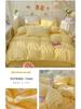 Girls' Heart Bubble Gauze Winter Dorm Bedding - Four-Piece Set