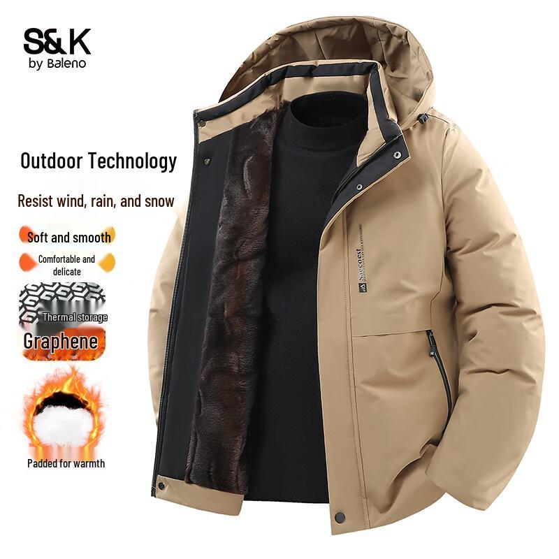 Baleno Men s S&K Hooded Padded Jacket 4XL