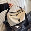 Geantă casual simplă din pânză tip gălușcă, nouă, geantă de mână ușoară, geantă de umăr, geantă crossbody pentru călătorii, sport, fitness