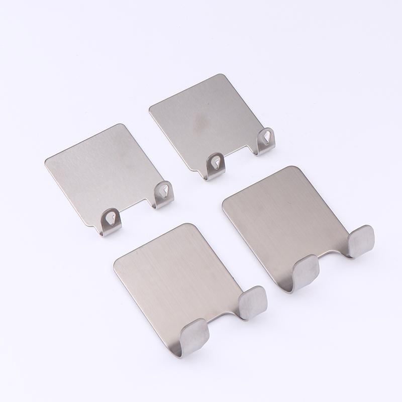 2Pcs Shower Hook Adhesive Razor Holder Wall Mounted Bathroom For Rack Shaver Shaving Holder Black Plastic Hook