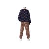 New MLB Old Flower Sweaters Unisex Navy Blue 3AKPM0226-50NYS