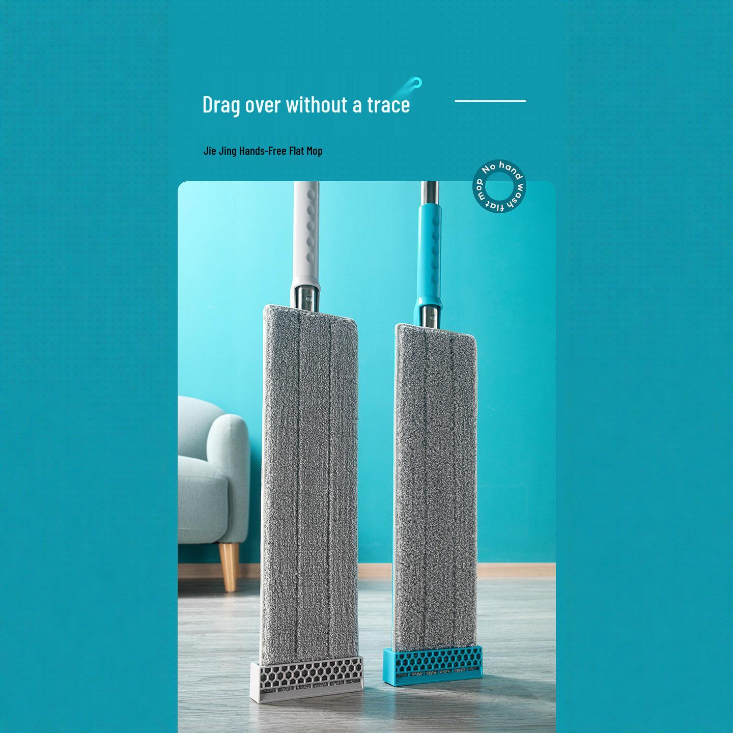 Camellia Hands-Free Absorbent Flat Mop for Easy Household Cleaning