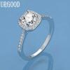 925 Sterling Silver Charm AAA Zircon Ring Wedding Women Jewelry