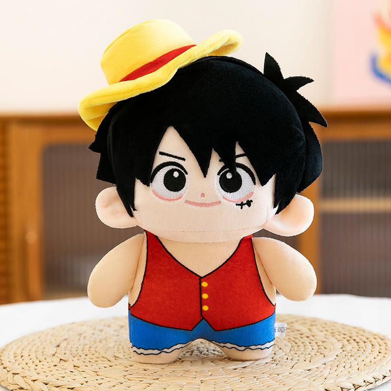 20cm One Piece Anime Figure Ace Zoro Sanji Luffy Dress-up COS Cute Doll Toys Collectible Birthday Gift