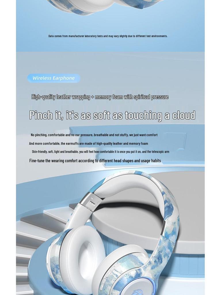 Verbesserte kabellose Bluetooth 5.3 Over-Ear-Kopfhörer für Sport & Esports