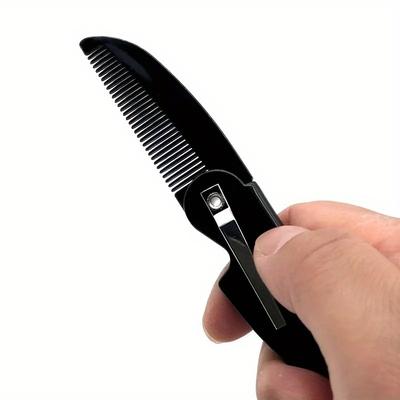 Folding Pocket Comb For Men Fine Tooth Hair Comb Beard Fold Comb Grooming Styling Hair Beard Or Mustache